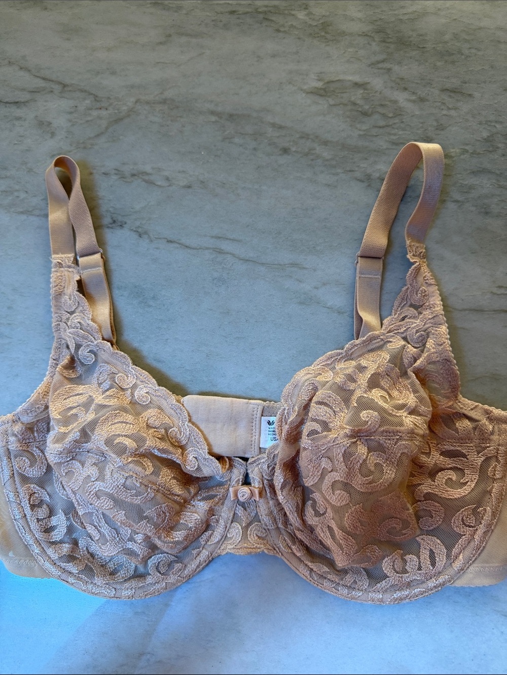 Wacoal Lace Underwire Bra - Beige, 36D